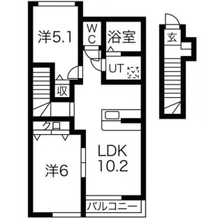 グレイシャス【2階】の間取り