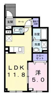 ルーエ【1階】の間取り