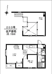 福岡県福岡市東区香椎駅前2【アパート】の間取り
