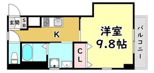 大阪府寝屋川市日之出町【アパート】の間取り