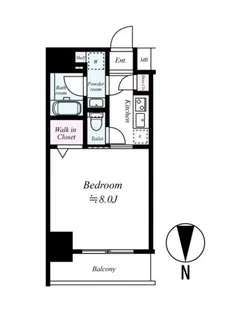 プレール・ドゥーク秋葉原III【11階】の間取り