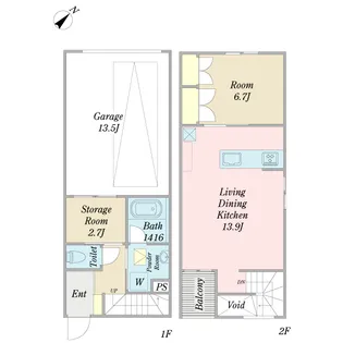 かぜの小路 C棟の間取り