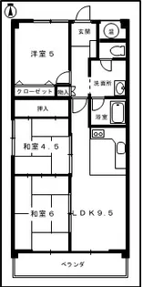 マルセコーポ名取【1階】の間取り