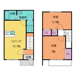 MAISONETTE LAND川島松倉 Aの間取り