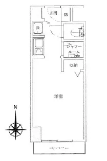 1Rの間取り画像