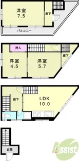 幸楽園ビル【4階】の間取り