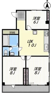 JILL(ジル)【4階】の間取り