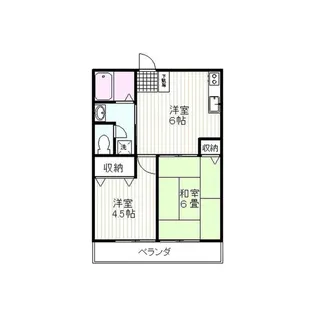 クリオネII【2階】の間取り