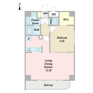 フォルトゥーナ三宿【3階】の間取り