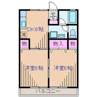 神奈川県横浜市港北区富士塚2【アパート】の間取り