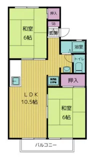 セジュール石田II【1階】の間取り