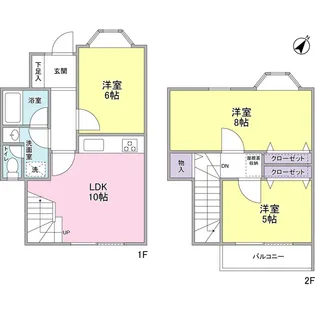 神奈川県横浜市瀬谷区二ツ橋町【一戸建】の間取り