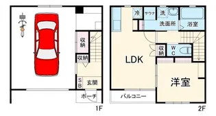 1LDKの間取り画像