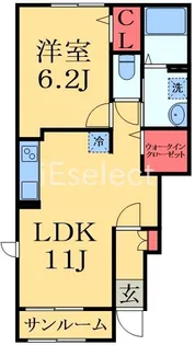 ルミエールA【1階】の間取り