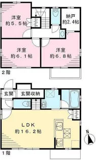 東京都狛江市猪方3【一戸建】の間取り