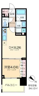 アトラス日暮里【4階】の間取り