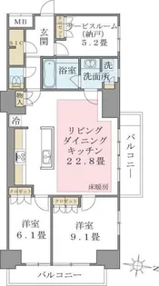 Brillia ist 東雲キャナルコート【7階】の間取り