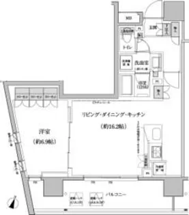 パークハビオ渋谷本町レジデンス【8階】の間取り