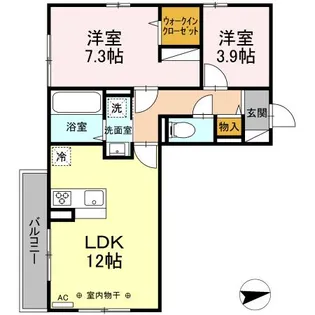 エリオ/リオナ リオナ【3階】の間取り