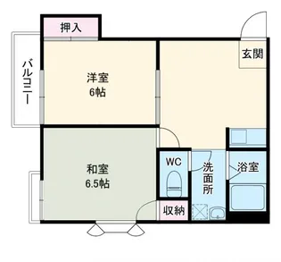 ロジュマンエビナ【2階】の間取り