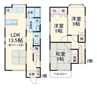 神奈川県横浜市戸塚区戸塚町【一戸建】の間取り