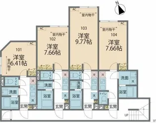 カインドネス柿生【2階】の間取り