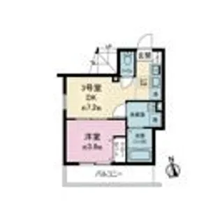 ドミール淵野辺【3階】の間取り