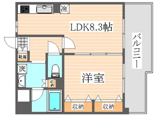 カマラード吉塚【10階】の間取り