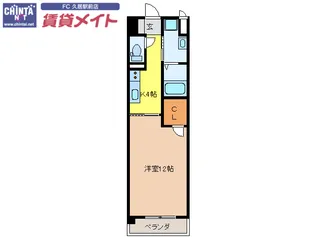 サンヴィヴェール【5階】の間取り