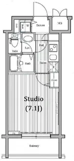 ガラ・ステーション岩本町North【2階】の間取り