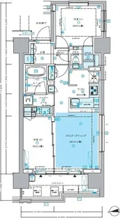 東京都新宿区新宿1【マンション】の間取り