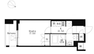 品川イースト【8階】の間取り