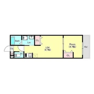 レジデンス東千葉【2階】の間取り