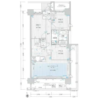 ユニーブル一宮ミッドイースト【8階】の間取り