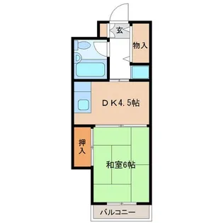 三浦ハイツ【3階】の間取り