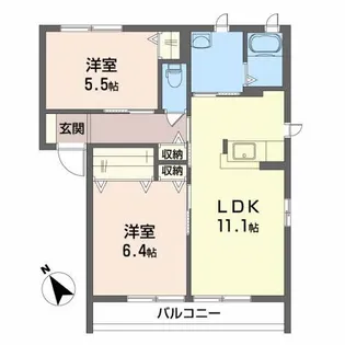 ポラリス G【2階】の間取り
