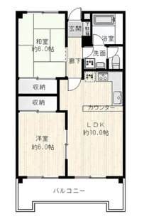 マンションプレール【3階】の間取り