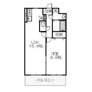 壱番館元今泉【4階】の間取り