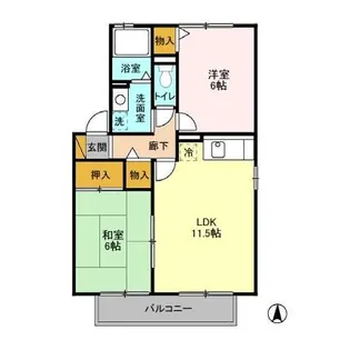 レシデンシア・ドン・ペドロ【2階】の間取り