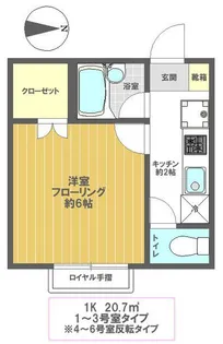 グラン・アルブルB【1階】の間取り