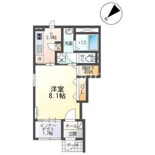 【1階角部屋】エスペランス【1階】の間取り