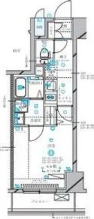 ディアレイシャス東別院III【2階】の間取り