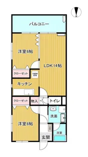 SUN’ノエル【2階】の間取り