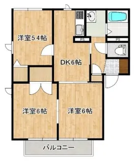 ラグラシューズC【2階】の間取り