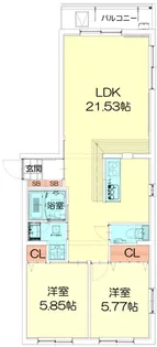 Techno-Terrasse 北綾瀬【2階】の間取り