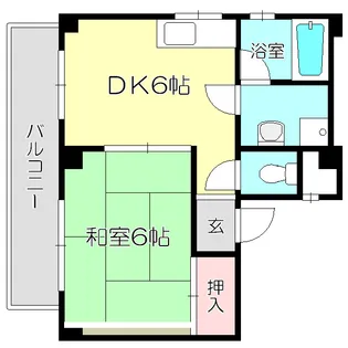 ハイツキシモト【3階】の間取り