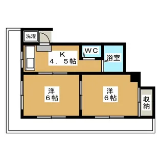 井上ビル【2階】の間取り