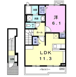エレガンシア【2階】の間取り