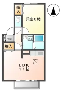 ルーチェヴォーン【2階】の間取り