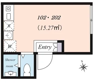 ケリーズコーブ【1階】の間取り